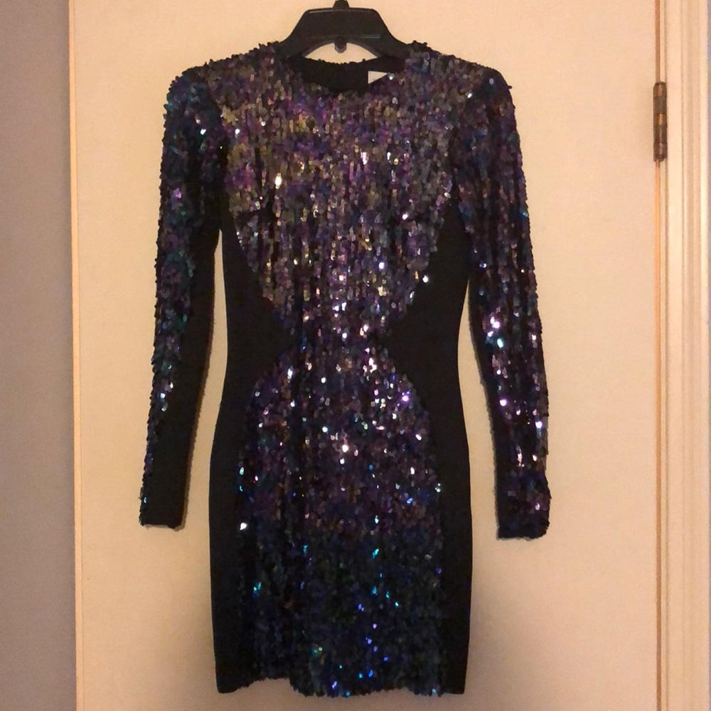 Dress the Population Iridescent Dress